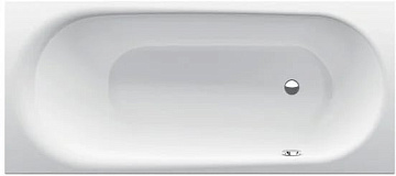 Стальная ванна Bette BetteComodo 1621-000 PLUS 180x80 см, встраиваемая, белая, с самоочищающимся пок