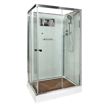 Душевая кабина DTO K402 120х90, профиль хром, стекло прозрачное