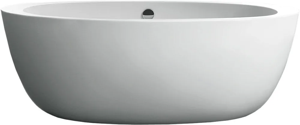 Акриловая ванна BelBagno BB67-1700 170x90 см, отдельностоящая, белая, овальная, с каркасом Sancos — официальный сайт