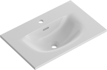 Мебельная раковина BelBagno BB-8099-3-60 глянцевая белая