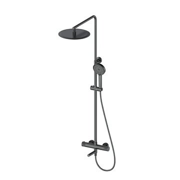 Душевая стойка Oliveeka Y OL-739902-BGM, матовый оружейный металл