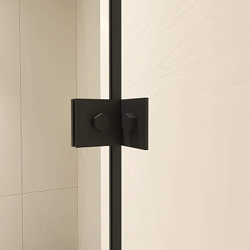 Душевой уголок RGW Classic CL-046-B 90х80x185, профиль матовый черный, стекло прозрачное