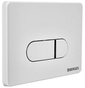Система инсталляции для унитазов Berges Novum D4, с кнопкой смыва, белая soft touch