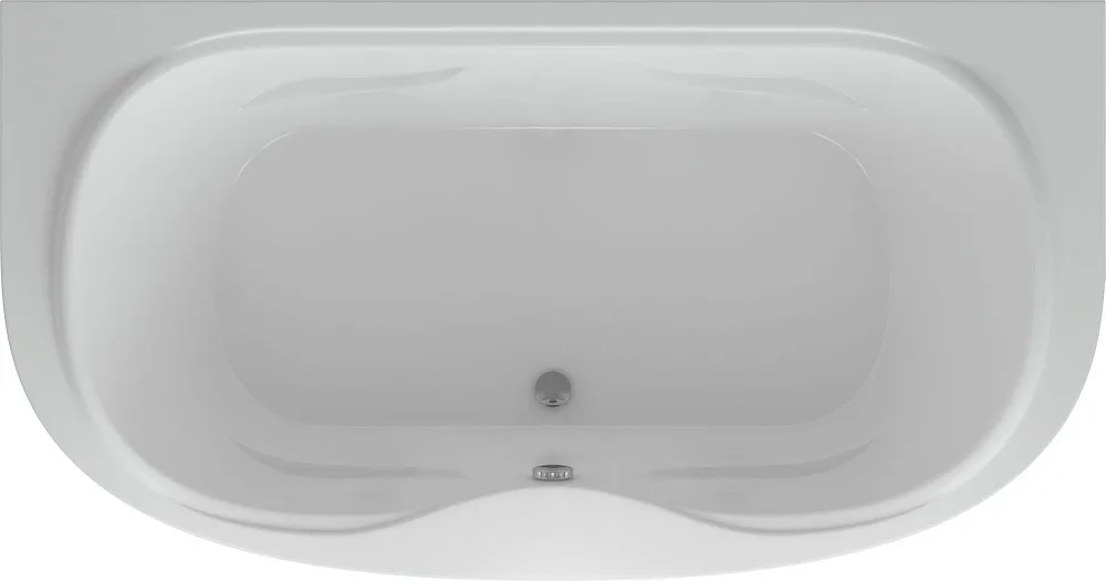Акриловая ванна AQUATEK Мелисса MEL180-0000031 180x95 см, пристенная, белая, овальная Sancos — официальный сайт