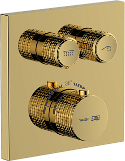 Термостатический смеситель встраиваемый Wasserkraft Sauer 7148 Thermo С ВНУТРЕННЕЙ ЧАСТЬЮ, для душа,
