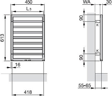 Полотенцесушитель водяной Zehnder Subway SUBI-060-045, нержавеющая сталь