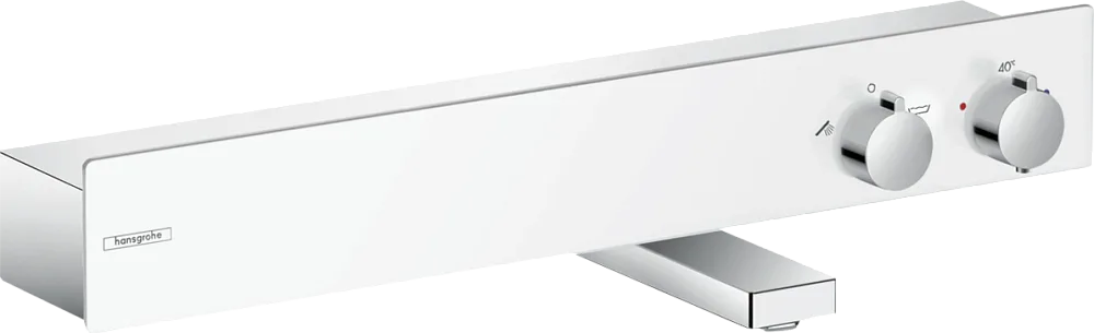 Термостатический смеситель Hansgrohe ShowerTablet 13109400, для ванны с душем, белый - хром Sancos — официальный сайт