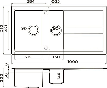 Мойка кухонная Omoikiri Kinokawa 100-2-WG wind green