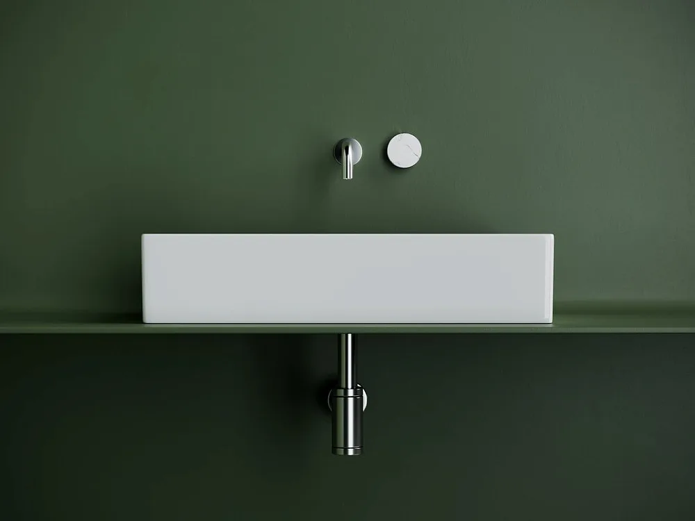 Накладная раковина Ceramicanova Element CN6070 белая глянцевая Sancos — официальный сайт