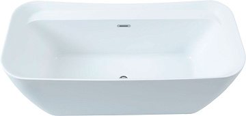 Отдельностоящая ванна Allen Brau Infinity 2 170x80 см, белая матовая, 2.21002.21