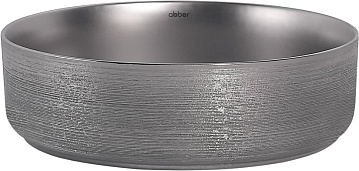 Накладная раковина Abber Bequem AC2109BSM матовое серебро