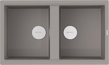Мойка кухонная Omoikiri Kitagawa 86-2-GR leningrad grey