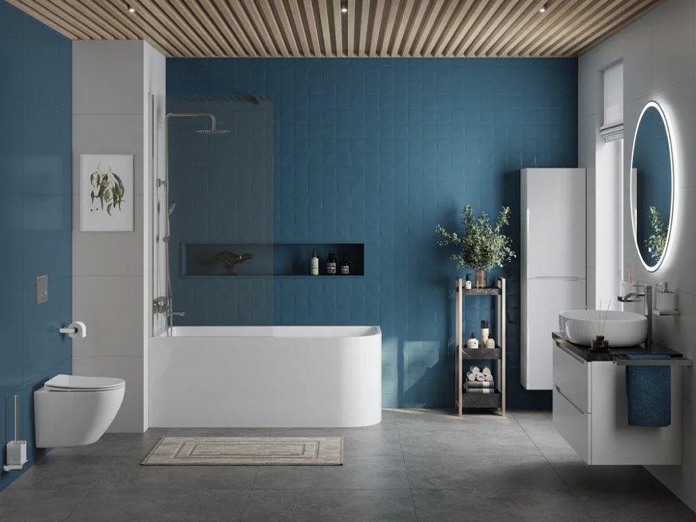 Акриловая ванна BelBagno BB712-1500-730-L 150x75 см, левая, пристенная, белая, асимметричная Sancos — официальный сайт