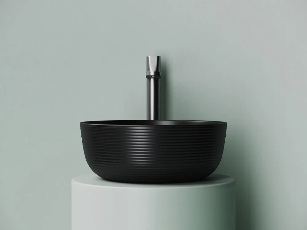 Накладная раковина Ceramicanova Element CN6073MB черная матовая Sancos — официальный сайт