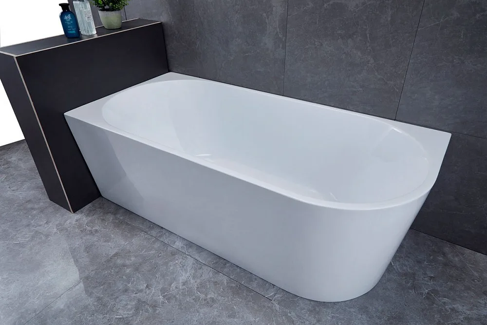 Акриловая ванна Vincea VBT-402-1700L 170x80 см, левая, пристенная, белая, асимметричная, на ножках,  Sancos — официальный сайт