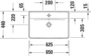 Раковина Duravit D-Neo 2366650000