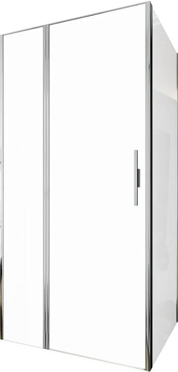 Душевой уголок Allen Brau Priority 100x80, профиль хром, стекло прозрачное