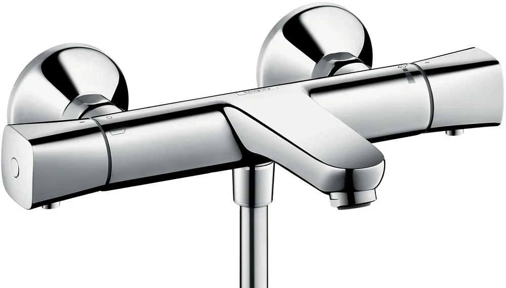 Термостатический смеситель Hansgrohe Ecostat universal 13123000, + Душевой гарнитур Hansgrohe Croma  Sancos — официальный сайт