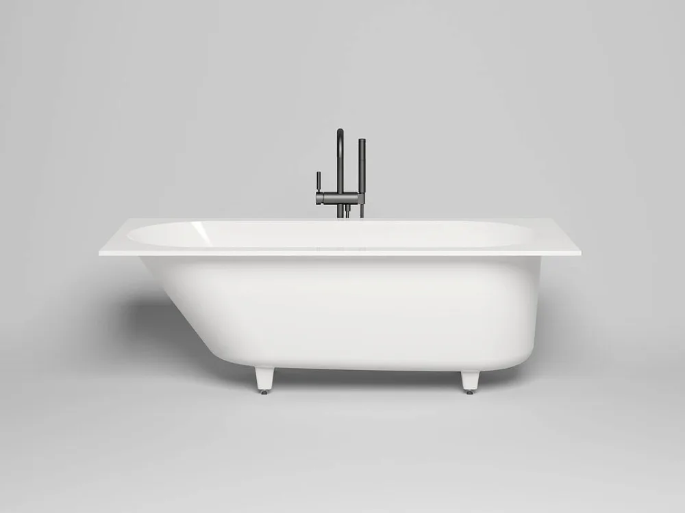 Ванна из искусственного камня Salini Ornella S-Sense 170x70 см, встраиваемая, матовая белая, на ножк Sancos — официальный сайт