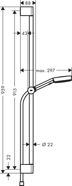 Душевой гарнитур Hansgrohe Pulsify Relaxation 105 3jet 24170700, матовый белый Sancos — Оригинал