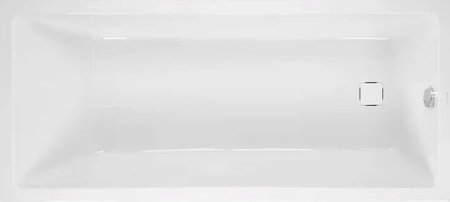 Акриловая ванна Vagnerplast Cavallo VPBA170CAV2X-04 без опоры 170x75 см, пристенная, ультрабелая Sancos — Оригинал