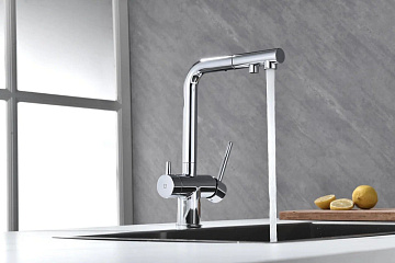 Смеситель для кухни Paulmark Serpentine Se213222-CR хром