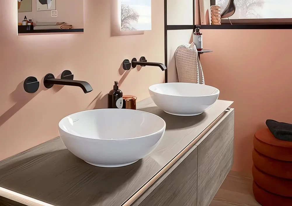 Накладная раковина Villeroy & Boch Loop & friends 4A450001 альпийский белый Sancos — официальный сайт