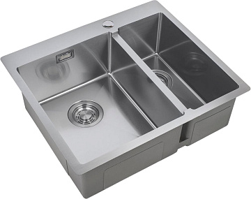 Мойка кухонная Zorg Light ZL R 590-2-510-L L, нержавеющая сталь