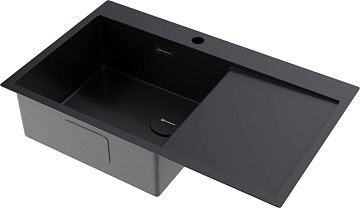 Мойка кухонная Omoikiri Akisame 86-L Side-GB графит