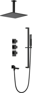 Душевой комплект Timo Selene SX-2239/03SM, С ВНУТРЕННЕЙ ЧАСТЬЮ, с термостатом, матовый черный