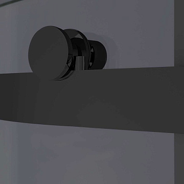 Душевая дверь в нишу Vincea Como-N VDS-4CN140CGB 140 см, профиль черный матовый, стекло тонированное