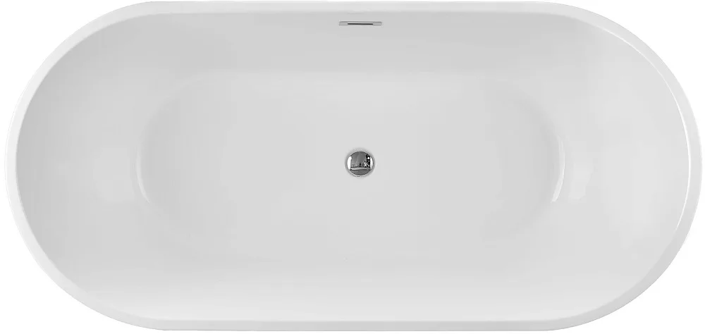 Акриловая ванна Swedbe Vita 8800 170x80 см, отдельностоящая, белая, овальная, с каркасом, со сливом- Sancos — официальный сайт