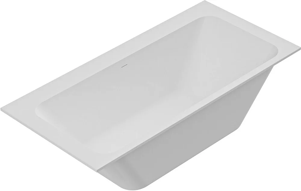 Ванна из искусственного камня Cezares Slider Solid Surface 170x80 см, встраиваемая, матовая белая, с Sancos — официальный сайт