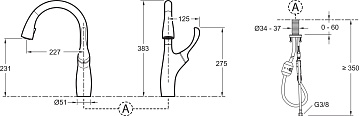 Смеситель для кухни Jacob Delafon Suzanne E72511-CP