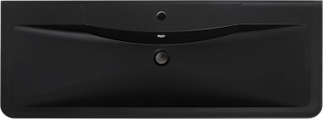 Мебельная раковина BelBagno BB1200/455-LV-ART-ALR-NERO черная матовая