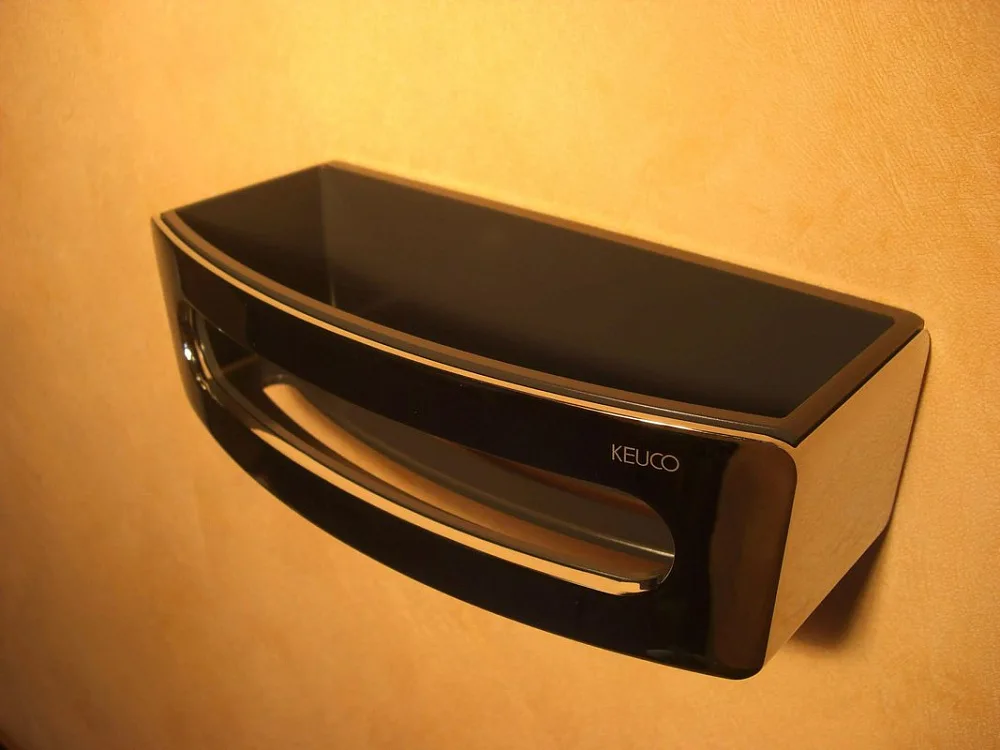 Полка Keuco Elegance new 11658 хром, антрацит Sancos — официальный сайт