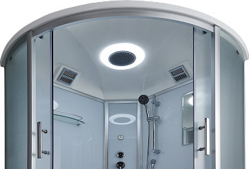 Душевая кабина Timo Standart T-6609SF Silver Fabric с низким поддоном, профиль хром