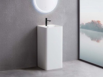 Раковина Uni-Flow Kube FS501-425 Matt White слив в стену