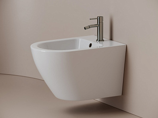 Биде подвесное Ceramicanova Whirl CN11008 белый