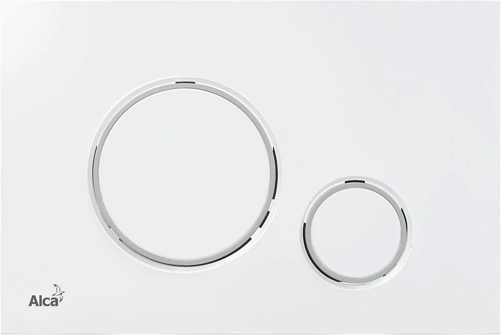 Кнопка смыва AlcaPlast Thin THIN M770 белый / хром глянцевый Sancos — официальный сайт