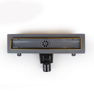 Душевой трап (лоток) RGW Drain Leo 31Gb, золото brush, 40 см