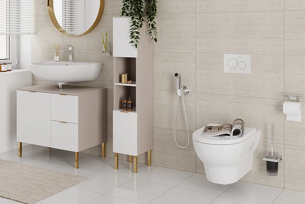 Гигиенический душ Hansgrohe Bidette S 1jet 29232000, со смесителем, хром Sancos — официальный сайт