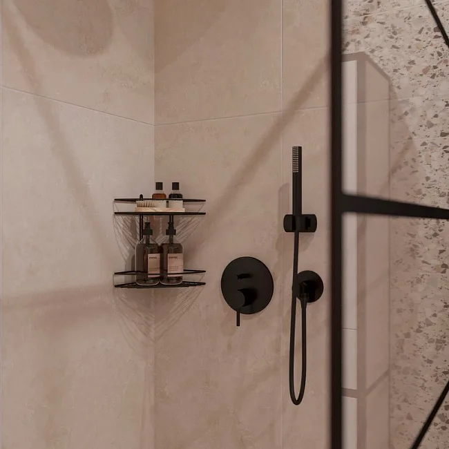 Душевой комплект VitrA Origin A4926636EXP, С ВНУТРЕННЕЙ ЧАСТЬЮ, матовый черный Sancos — Оригинал