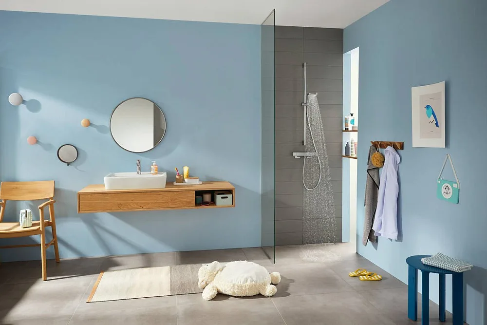 Термостатический смеситель Hansgrohe Ecostat E 15773000 для душа Sancos — официальный сайт