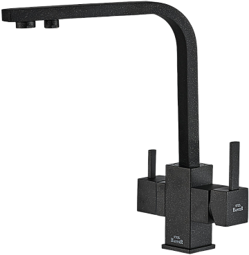 Смеситель для кухни Zorg Steel Hummer SH 905 BLACK черный металлик