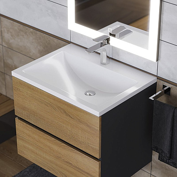 Мебельная раковина Uperwood Self 60 белый глянец