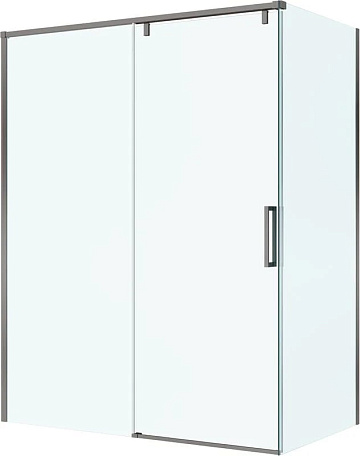 Душевой уголок BelBagno Soft Close-1 AH-1-160/90-C-GM профиль оружейная сталь