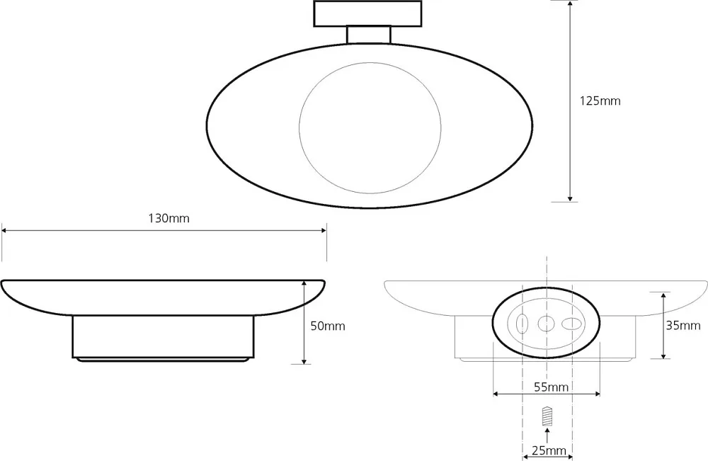 Мыльница Bemeta Oval 118408021 Sancos — официальный сайт