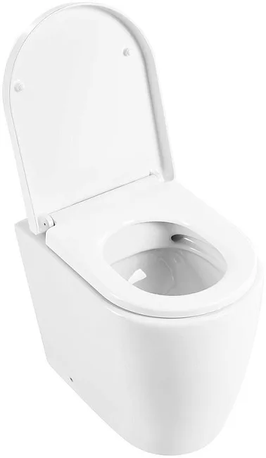 Унитаз приставной напольный BelBagno Marino BB105CBR сиденье BB105SC с микролифтом, безободковый, гл Sancos — Оригинал