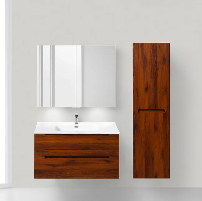 Зеркало-шкаф BelBagno 90 с подсветкой Sancos — Оригинал